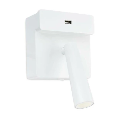 Image of Gamma LED Wall Reading USB Light White 175lm 2700K