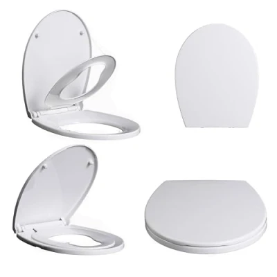 Image of Family Toilet SEAT Potty Training Soft Close Oval for Childrens and Adult 2 in 1
