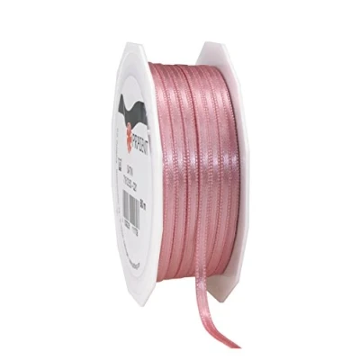 Image of C.E. Pattberg SATIN antique pink gift ribbon, 55 yards for Wrapping Gifts, 0.12 inches width, Ribbon Decorating &amp; Crafting, Decorative every occasion