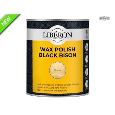 Image of V33 LIBBBPWN1N LIBERON Black Bison Wax Paste 1KG Neutral