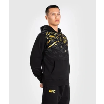 Image of Venum UFC Authentic Fight Night Replica MEN&#039;S Hoodies Hoodie, Men&#039;s, Size: Small, Black