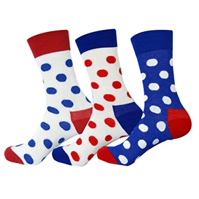 Image of Jasmine Silk 3 Pairs Supersoft Mens 100% Bamboo Socks Thermal Sock 7 11 (Dots)