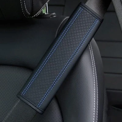 Image of HYLGY 2pcs Car Seat Belt Cover for Volvo XC60 XC40 XC90 S60L S80L S60 S90 V90 V40 V60, Leather Auto Seatbelt Comfortable Protector Shoulder Pad Interior Accessories