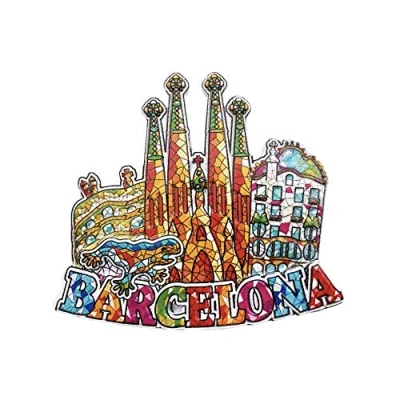 Image of 3D Sagrada Familia Barcelona Spain Refrigerator Fridge Magnet Tourist Souvenirs Handmade Magnetic Stickers Home Kitchen Decoration Travel Gift
