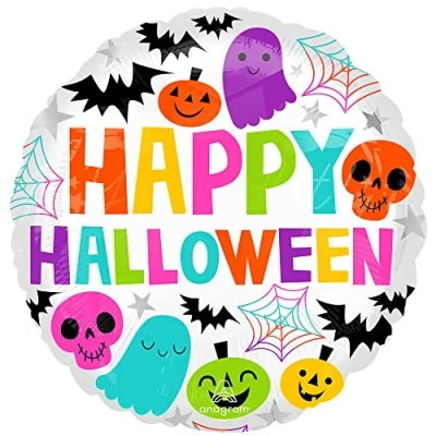 Image of Amscan Anagram 4482601 Colourful &amp; Creepy Halloween Party Foil Balloon 18&quot;