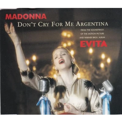 Image of Madonna Don&#039;t Cry For Me Argentina CD1 1996 UK CD single W0384CD