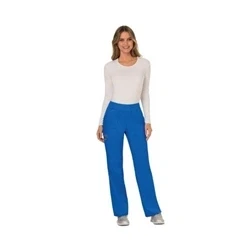 Image of Cherokee Women Woman Scrub trouser Revolution Medical Clothing With Cargo Pockets Easy Pull on WWE110 Royal 2XL