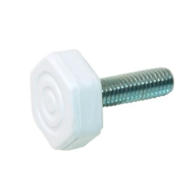 Image of Beko Flavel JMB Kyoto Lec Swan Fridge Freezer Adjustable Foot/Glider Assembly. Genuine part number 4117650300