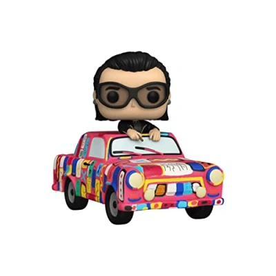 Image of Funko POP! Ride Super Deluxe: U2 AB Car With Bono Collectable Vinyl Figure Gift Idea Official Merchandise Toys for Kids &amp; Adults Music Fans Model Collectors and Display