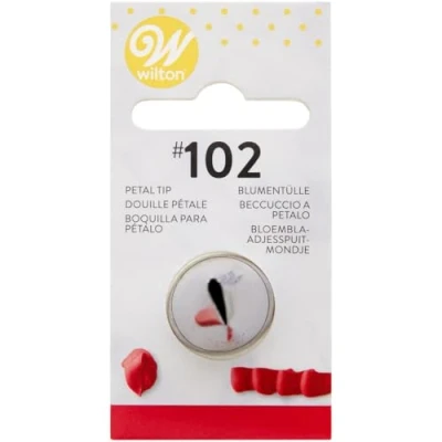 Image of Wilton Petal Tip, 102 Carded, Stainless Steel, ZJ1360
