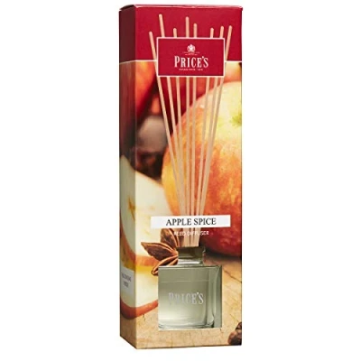 Image of Price&#039;s Apple Spice Reed Diffuser 100ml Sweet, Spicy, Quality Fragrance Long Lasting Scent