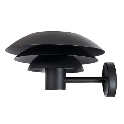 Image of Dyberg Larsen DL31 Outdoor wall black Ø 31cm