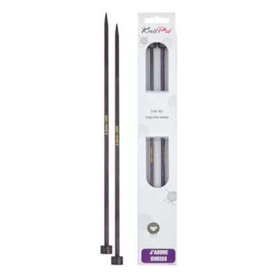 Image of KnitPro J’Adore Cubics Knitting Needles 35cm x 5.5mm Single Ended Pins