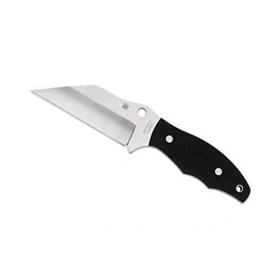 Image of Spyderco Ronin 2 Fixed Blade Knife with 4.08&quot; CTS BD1 Stainless Steel and Premium Custom Molded Boltaron Sheath PlainEdge FB09GP2