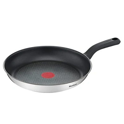 Image of Tefal Comfort Max, Induction Frying Pan, Stainless Steel, Non Stick, 30 cm