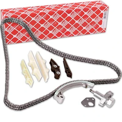 Image of 1160501811, 1160501811S2, A1160501811, A1160501811S2 Timing chain Kit FEBI BILSTEIN 30312 Duplex, Closed MERCEDES BENZ: SL Convertible
