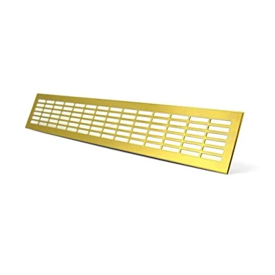 Image of Gold Aluminium Air Vent Grille 60mm x 500mm