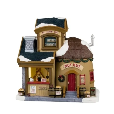 Image of Lemax Christmas Village The Nut Hut Battery Operated Led 45254