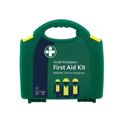 Image of Reliance Medical Small Workplace First Aid Kit Compliant, Essential Safety Supplies for Up to 25 People, Compact &amp; Secure, Green, 1