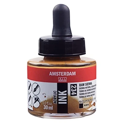 Image of Amsterdam ACRYLC Ink RAW Sienna, One Size