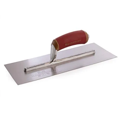Image of Marshalltown MPB13SSD Pre Worn PermaShape Finishing S/S Trowel DuraSoft Handle 13 x 5in M/TMPB13SSD