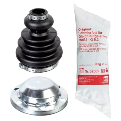 Image of 7H0498201, 7H0498201SK1 CV Boot FEBI BILSTEIN 176115 transmission sided, Front Axle Left NBR (nitrile butadiene rubber) VOLKSWAGEN: Transporter 5
