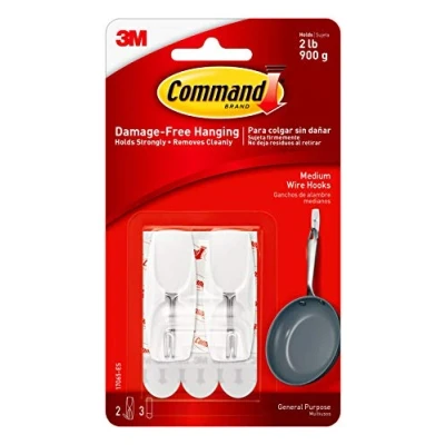 Image of Command 17065 ES Wire Toggle Hook Medium, White