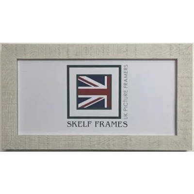 Image of Skelf Frames 18 x 6 Inches Panoramic Picture Photo Poster Frame with Glass (White Orangebox)