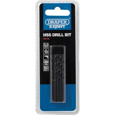 Image of Draper HSS Drill Bit, 3.3mm (Pack of 10)