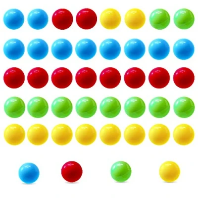 Image of Hotgod 40Pcs Game Replacement Marbles Balls,14mm Acrylic Balls Compatible with Hungry Hippos Chinese Checkers Game(4 Colors)