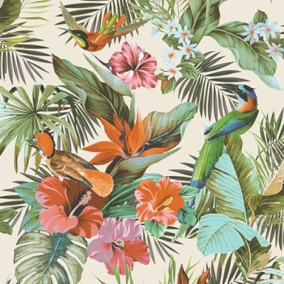 Image of Rasch Vasari Paradise Birds Multi Wallpaper 539066