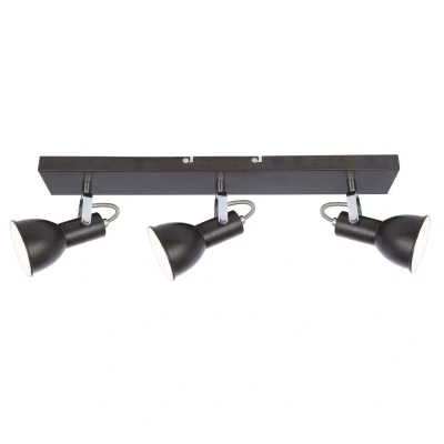 Image of Fargo Ceiling Spotlight Bar Brown 3x E14