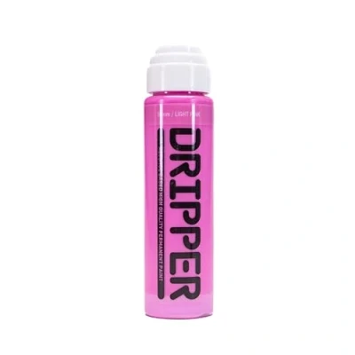 Image of Liquid Paint Dope Dripper Multi Colour &amp; Size Mop Marker Graffiti Art Taggers, Permanent Alcohol Based Refill (Light Pink, 18mm Marker)