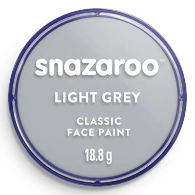 Image of Snazaroo Light Grey Make Up (18 ml) Pack of 5 Classic Face Paint, Perfect for Parties, Cosplay, Animals Events, Carnival, Halloween, &amp; More