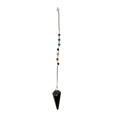 Image of VIE Pendulum with 7 Chakra Beaded Chain (Hematite)