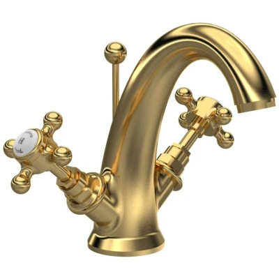 Image of Hudson Reed Topaz Brass Mono Basin Mixer