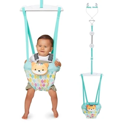 Image of Infantino 2 in 1 Music &amp; Lights Doorway Jumper Engaging Activity with Motion Activated Sounds for Babies, Fox