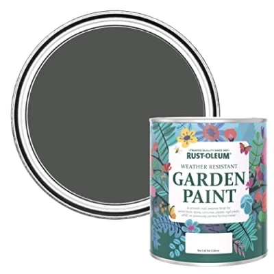 Image of Rust Oleum Chalky Garden Furniture Paint Graphite 750ml