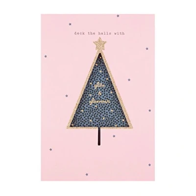 Image of Hallmark Small &quot;Deck The Halls&quot; Christmas Card