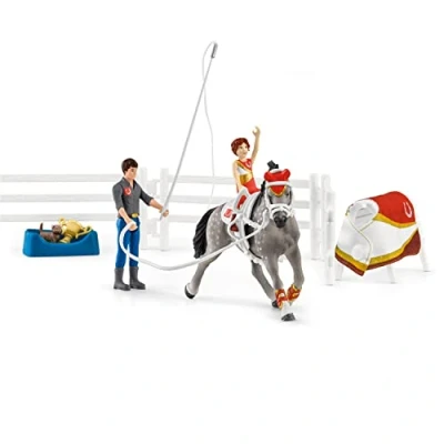Image of Schleich 42443 Horse Club Mia&#039;s vaulting set, 6.6 x 24.5 19 cm