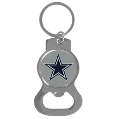 Image of Siskiyou NFL Sports Fan Shop Dallas Cowboys Bottle Opener Key Chain One Size Team Color, Black