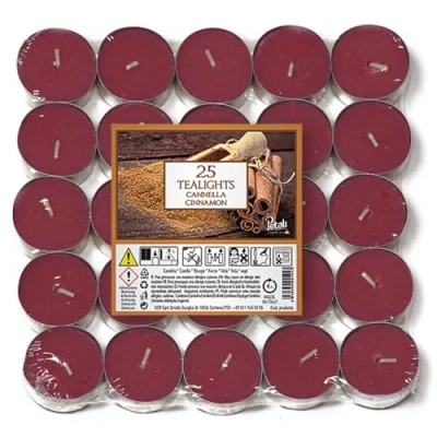 Image of Ser Tealights x 25 Pieces Cinnamon