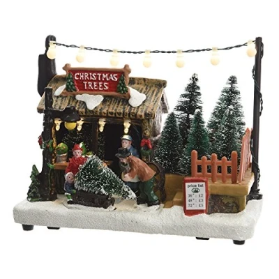 Image of EDM Christmas Village LED 3XAA 18X10,5X14,2CM, Acrylic, Multicoloured, Estándar