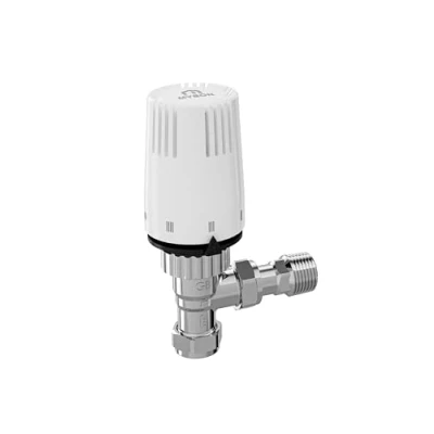 Image of MYSON Petite TRV Radiator Valve 15mm Angled Chrome