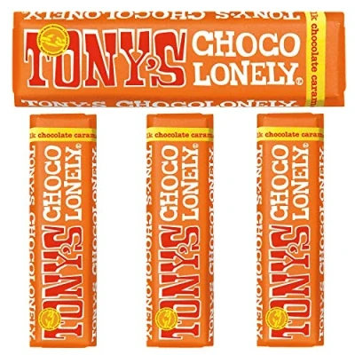 Image of Tony&#039;s Fairtrade Caramel and Sea Salt Milk, 47g