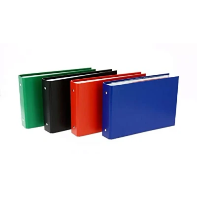 Image of Balacron Folder A5 Italian Style 40 mm Spine 2 Round Rings PVC Cover Assorted Colours