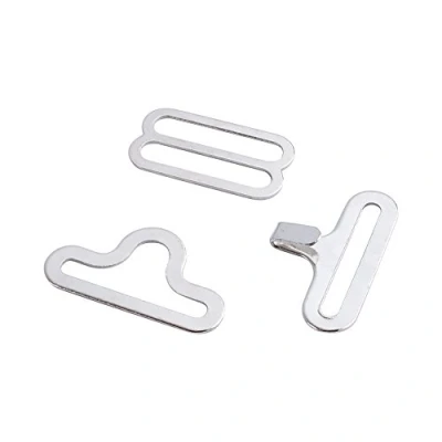 Image of 50 Sets Bow Tie Hardware Clip Set, Adjustable Metal Cravat Hook Fastener Buckles for Necktie Strap Silver Other Hand Tools and Accessories