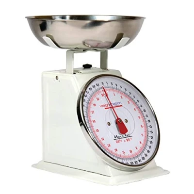 Image of Vogue F175 Kitchen Scale Flat Top,silver, 20kg/44lbs Grad. 50g/2oz