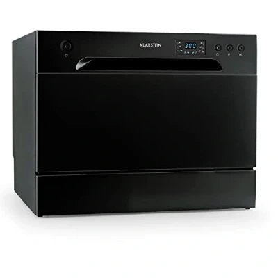 Image of Klarstein Table Top Dishwasher, 6 Place Setting Mini Quiet Operation Countertop w/ Washing Programs, Compact Tabletop, Easy To Install Homes/Office Small