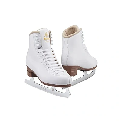 Image of Jackson Ultima Excel Figure Skates for Women and Girls in White Olympian Quality Ice Womens Size 7.5 JS1290..075